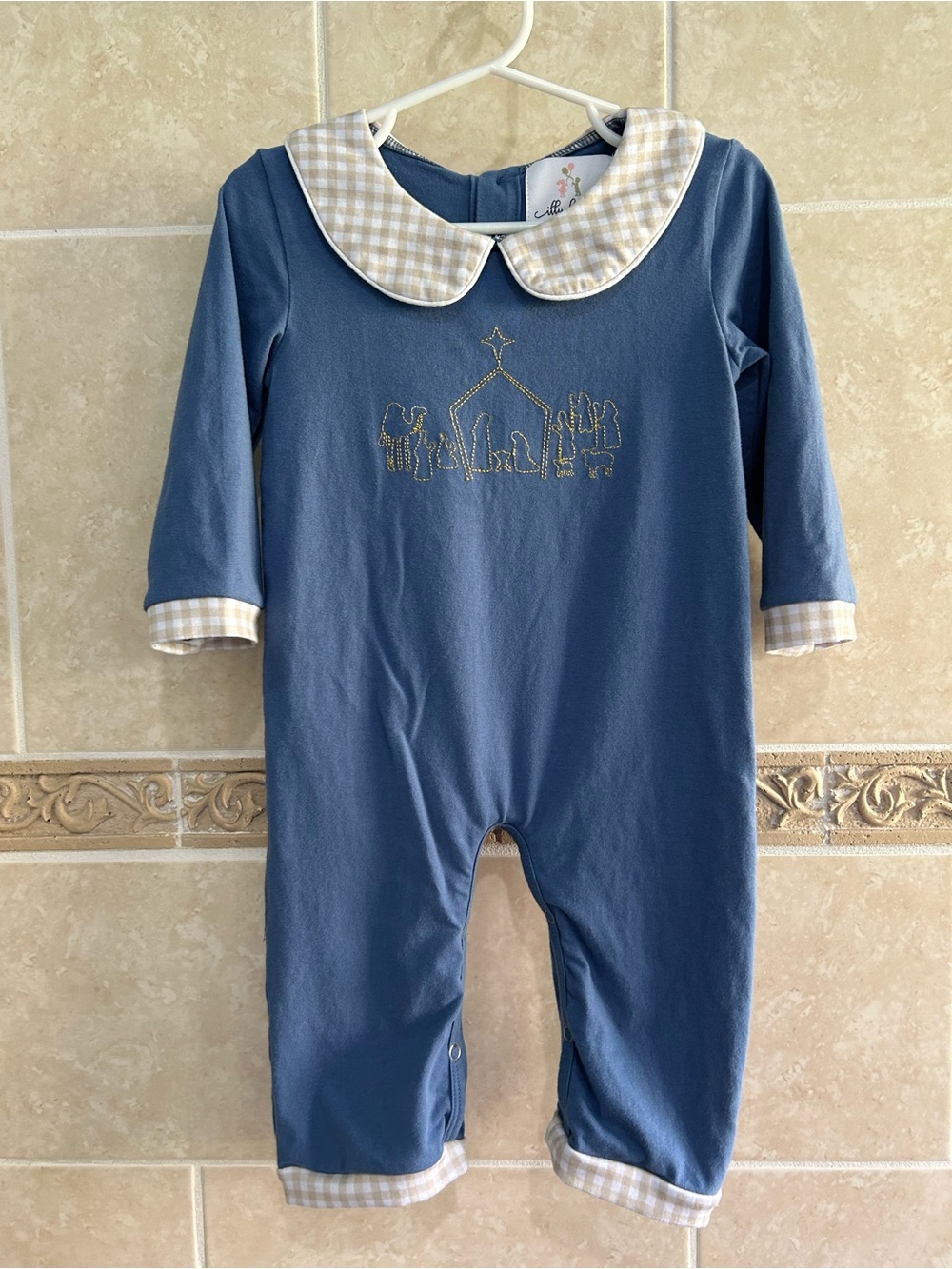 Itty Bitty Nativity Scene Knit Romper